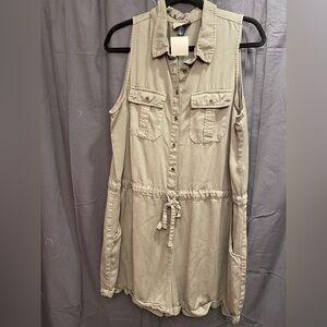 Universal Thread Khaki Sleeveless Romper